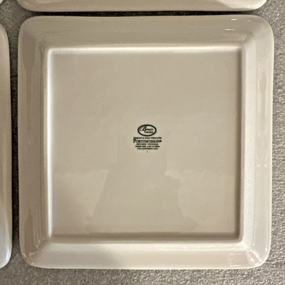 Set of 4 Portmeirion Botanic Garden 8" Square Plates All 4 Different Flowers NEW - Picture 10 of 10